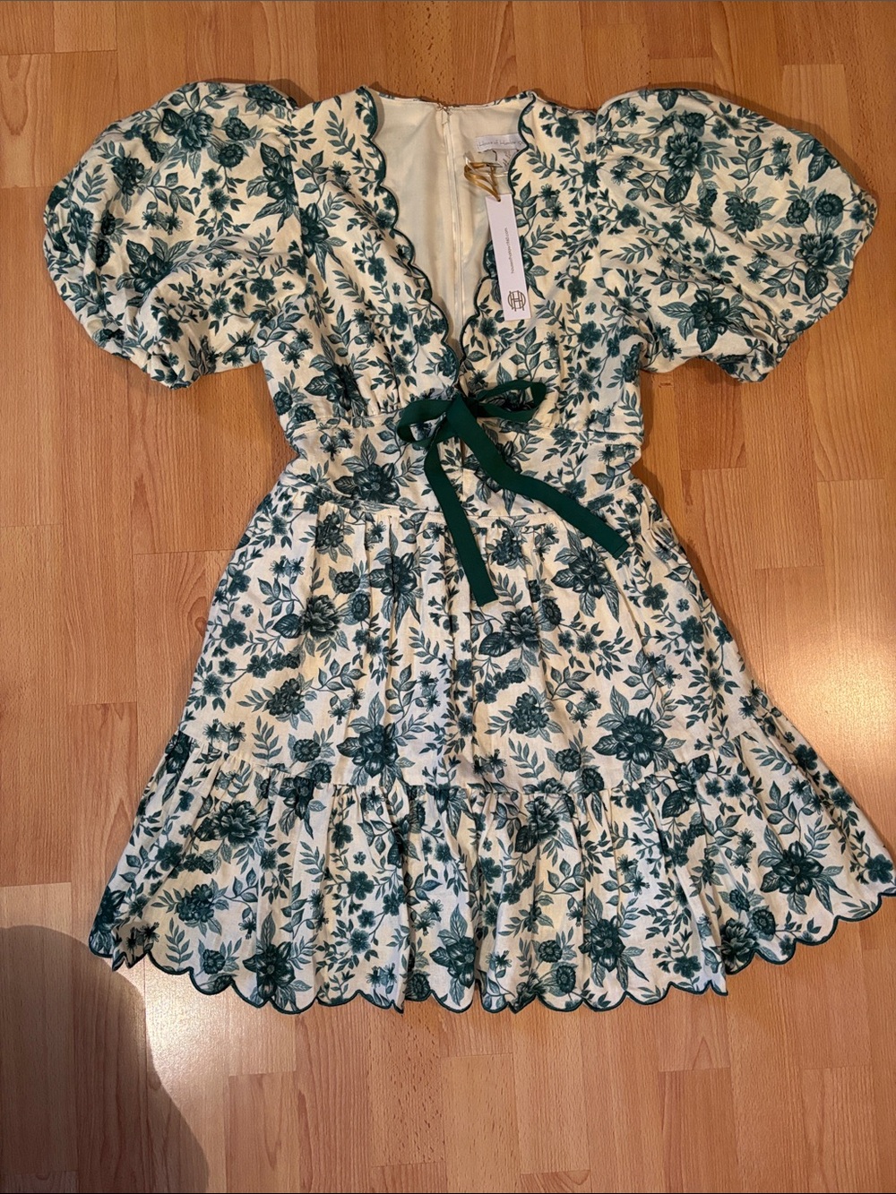 House of Harlow Green Floral Dress 80889
